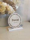 Dad Around The World Freestanding Sign - Luxe Decor by Lisa