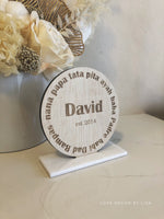 Dad Around The World Freestanding Sign - Luxe Decor by Lisa