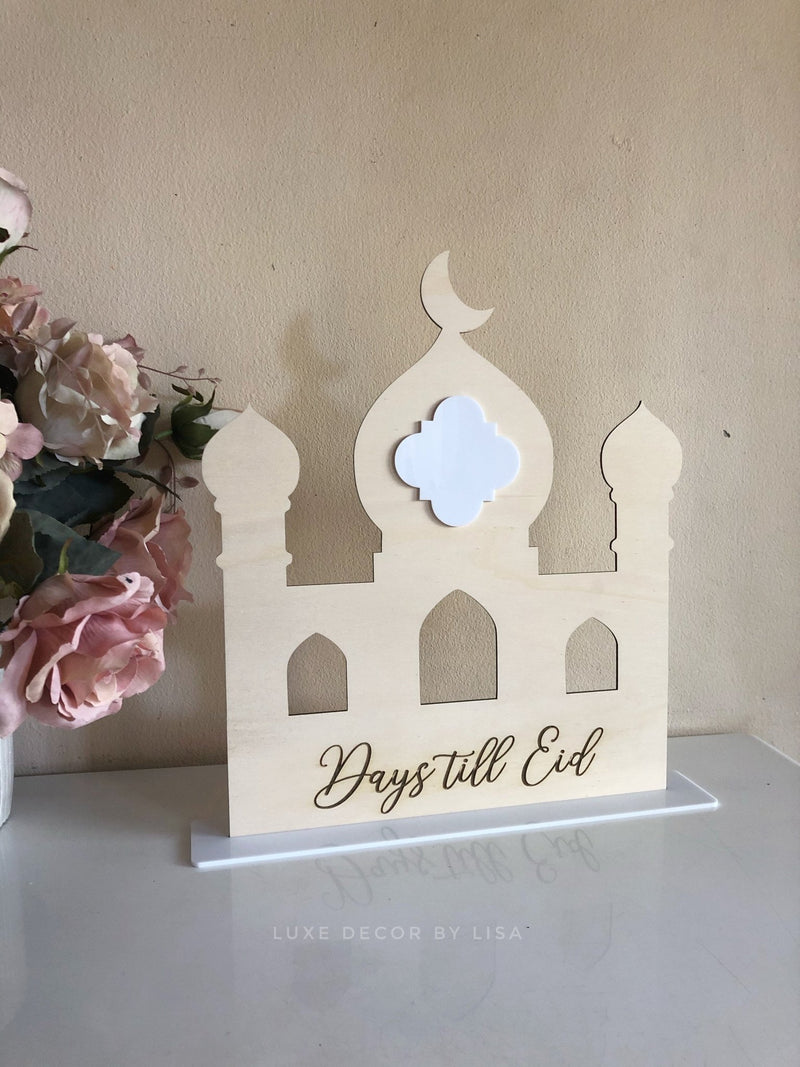 Days Till Eid Mosque Freestanding - Luxe Decor by Lisa