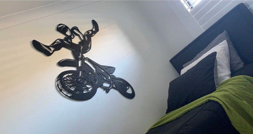 Dirt Bike Wall Art Wooden - Luxe Decor by Lisa