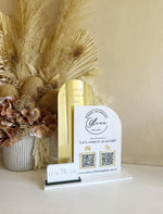 Double Shaped Logo, QR’s, Website + Cardholder Sign - Luxe Decor by Lisa