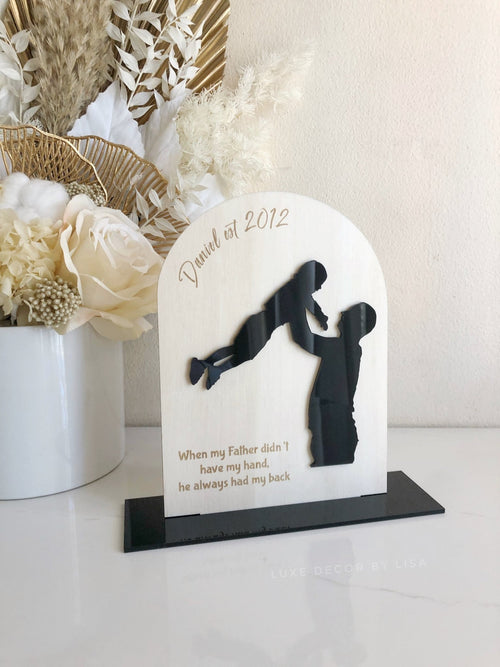 Fathers Arched Appreciation Sign - Boy - Luxe Decor by Lisa