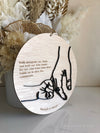 Fathers Day Plaque - 3D Hands Style 2 - Luxe Decor by Lisa