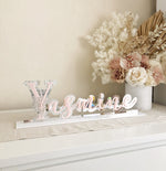 Floral 3D Names Freestanding - Acrylic - Luxe Decor by Lisa