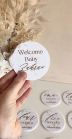 Floral Circle Milestone Set of 15 - Luxe Decor by Lisa