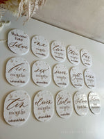 Floral Oval Milestone Set of 15 - Luxe Decor by Lisa