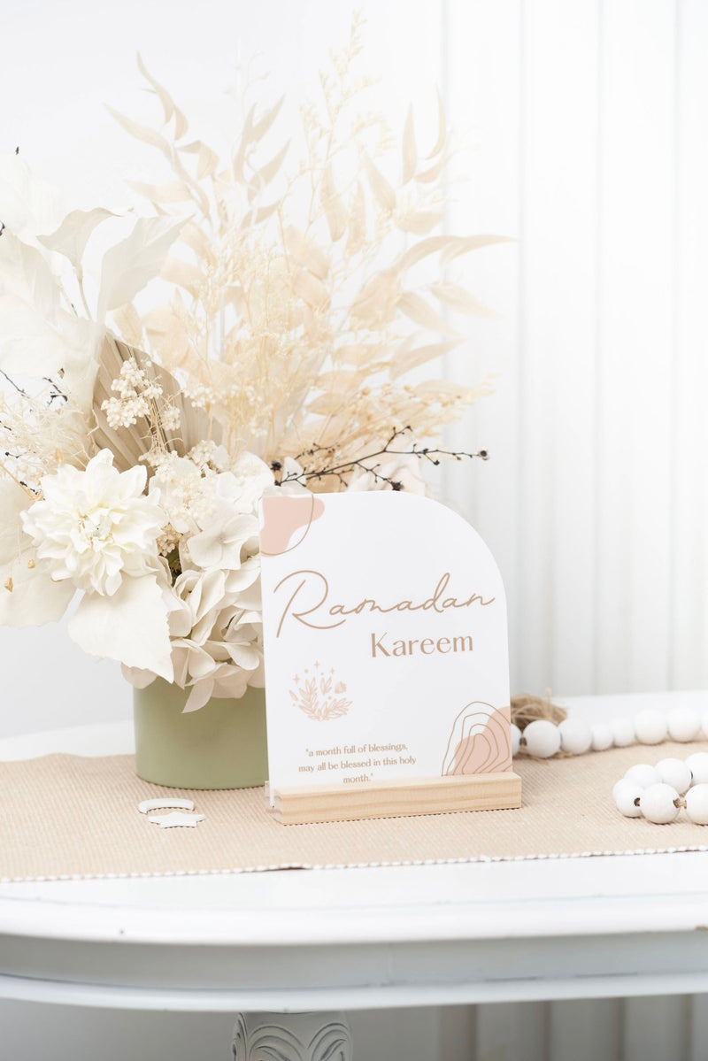Half Arch Ramadan Printed Sign - Style 2 - Luxe Decor by Lisa