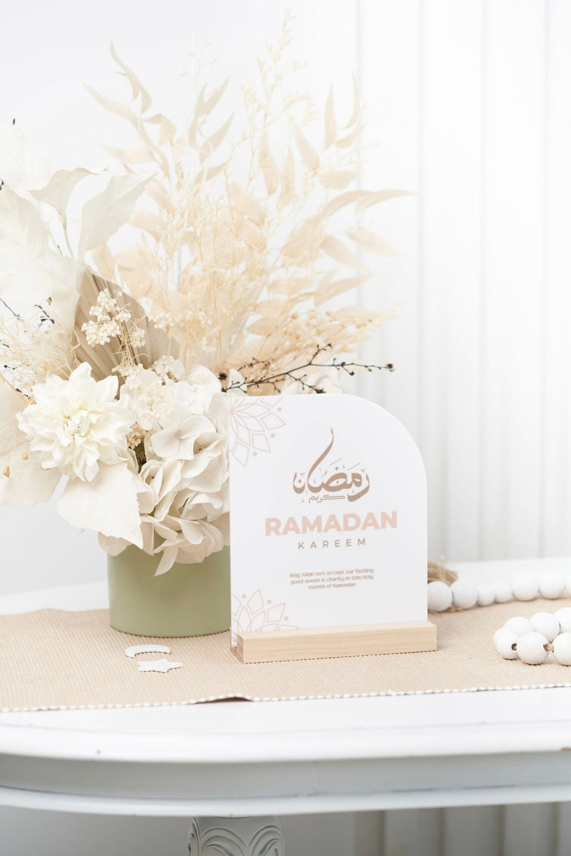 Half Arch Ramadan Printed Sign - Style 3 - Luxe Decor by Lisa