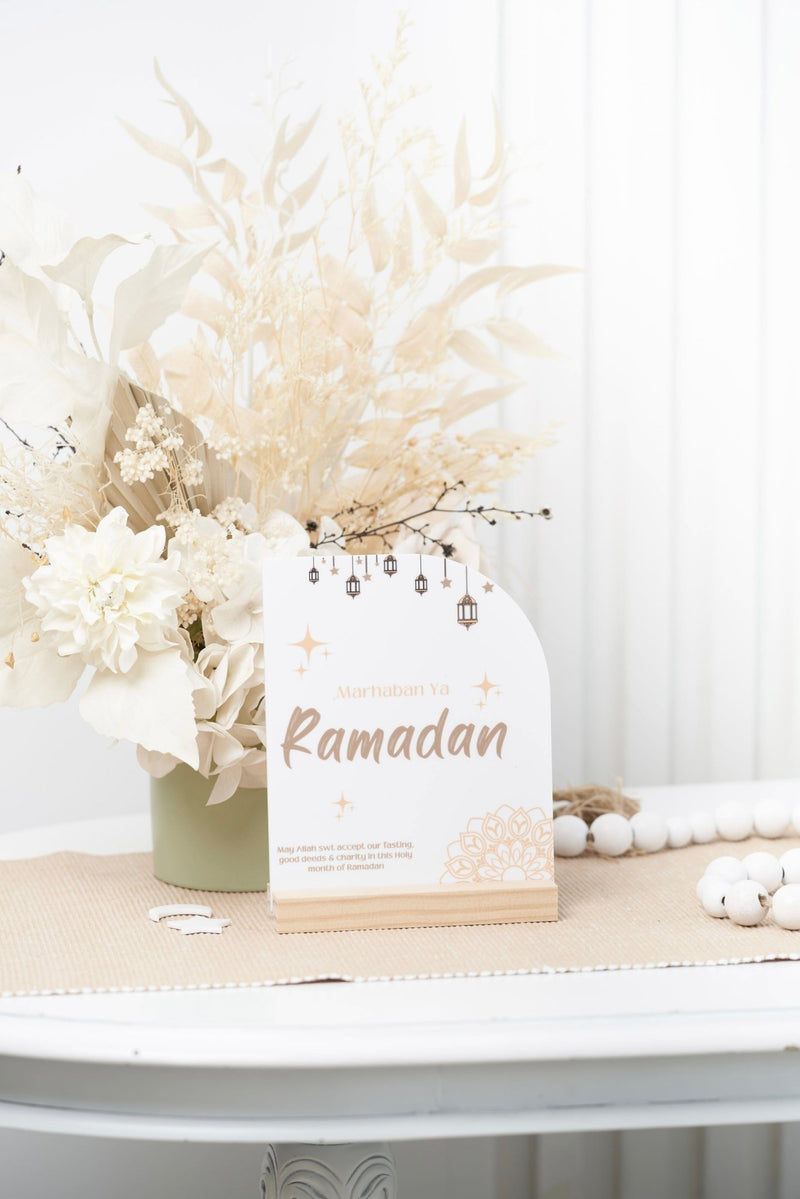 Half Arch Ramadan Printed Sign - Style 4 - Luxe Decor by Lisa