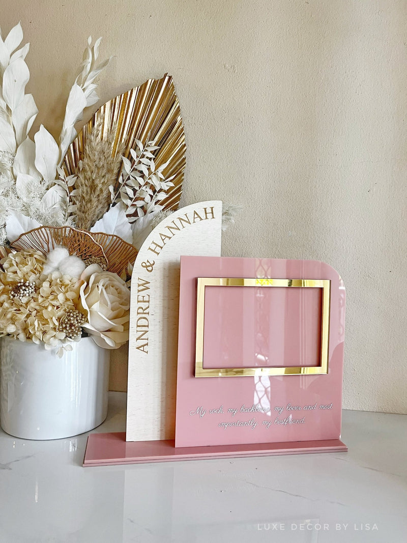 His & Hers Couples Photo Frame style 1 - Luxe Decor by Lisa