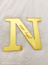 Acrylic Initial with Engraved Name