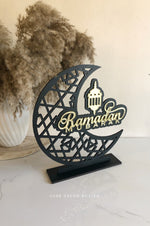 Layered Ramadan Crescent Moon Freestanding Style 1 hi