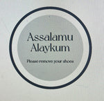 Bordered Circle Assalamu Alaykum Door Sign