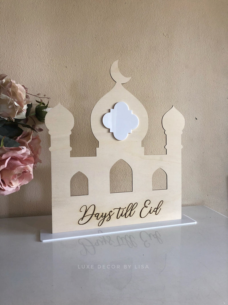 Days Till Eid Mosque Freestanding
