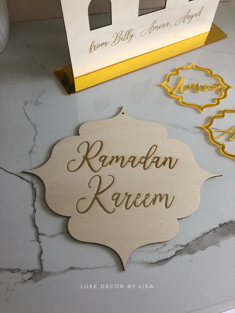 Ramadan Kareem Fancy Plywood Shape
