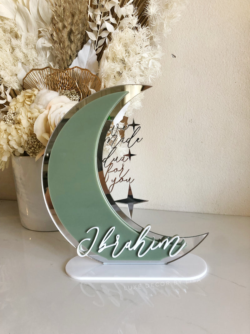 We Made Dua For You - Crescent Plaque