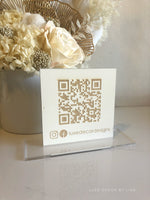 Mini Freestanding QR Code Sign