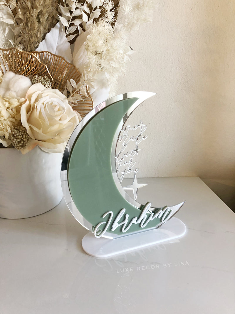 We Made Dua For You - Crescent Plaque