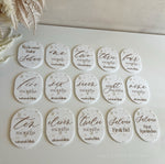 Floral Oval Milestone Set of 15