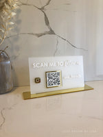 QR Code Sign - Horizontal Version