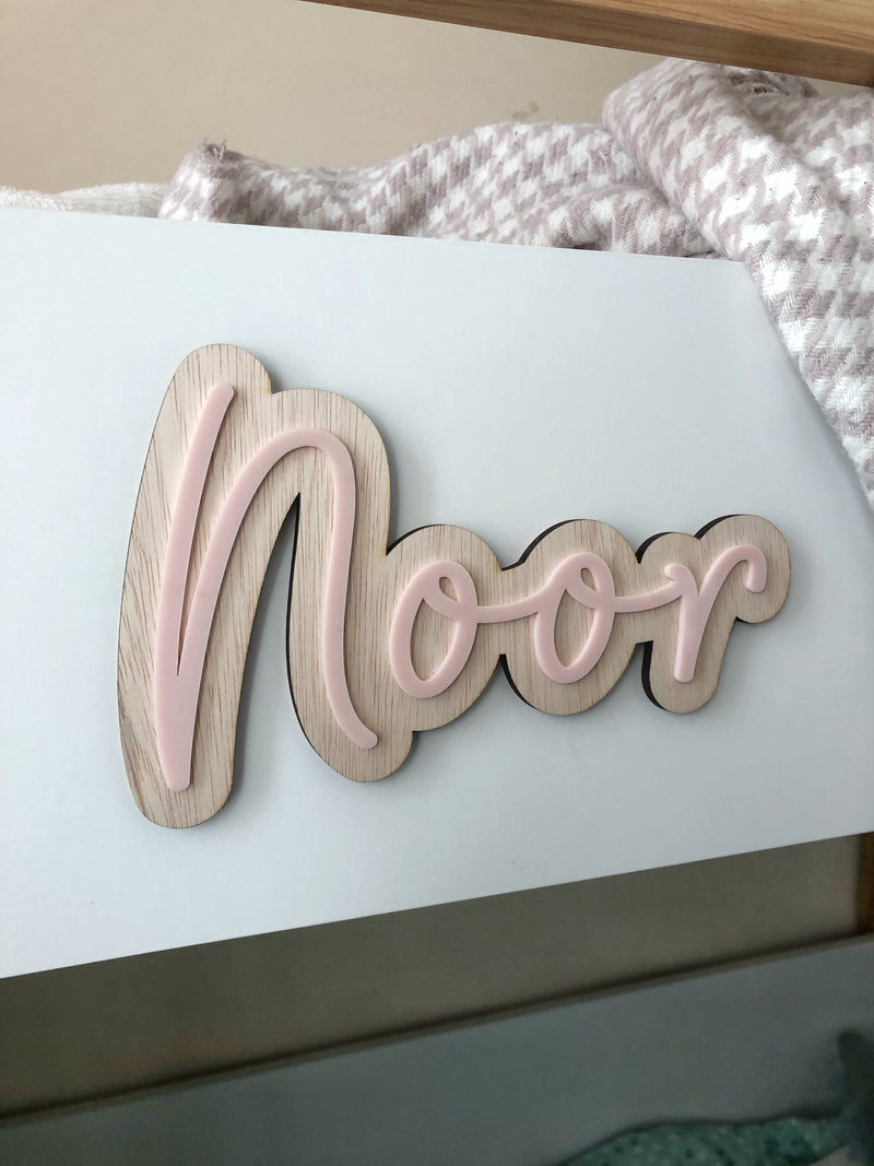 3D Kids Name Signs - Plywood