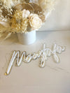 3D Layered Acrylic Names + Words