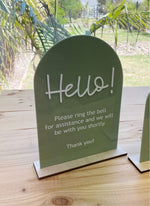 Entryway Hello Message Business Sign Freestanding