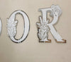 Initial Kids Floral 3D Letters - Acrylic + Acrylic