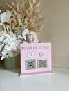 Square 2 QR + Business Name Sign