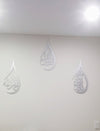 Set of 3 Thikr Tear Drops - SubhanAllah Alhamdulilah AllahuAkbar