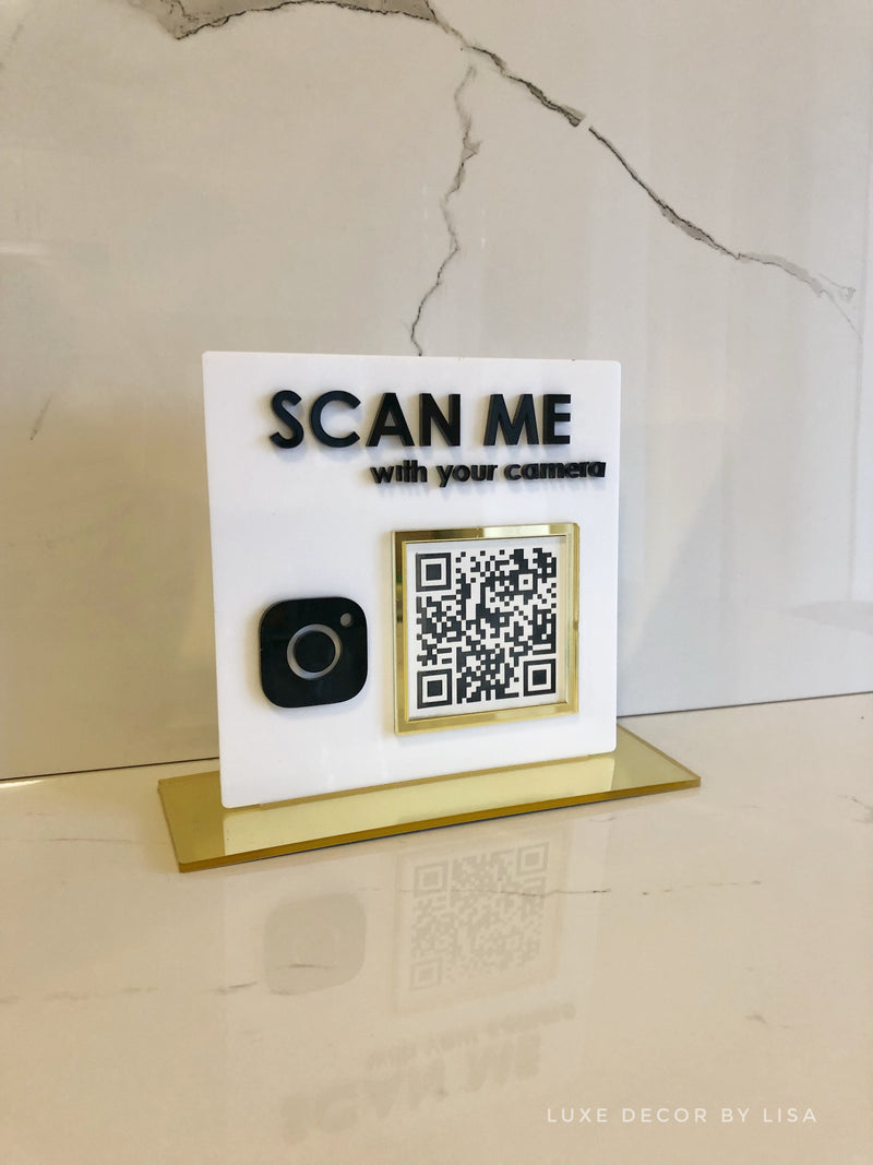 Small Freestanding QR Code Sign