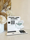 4 in 1 Logo, QR, Cards and Square Dock Sign