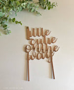 Little Cutie on the way Cake Topper - Luxe Decor by Lisa
