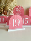 Medium Arch Table Number/Pricing Signs Acrylic Market/Pop Up Stall Business Signs - Luxe Decor by Lisa