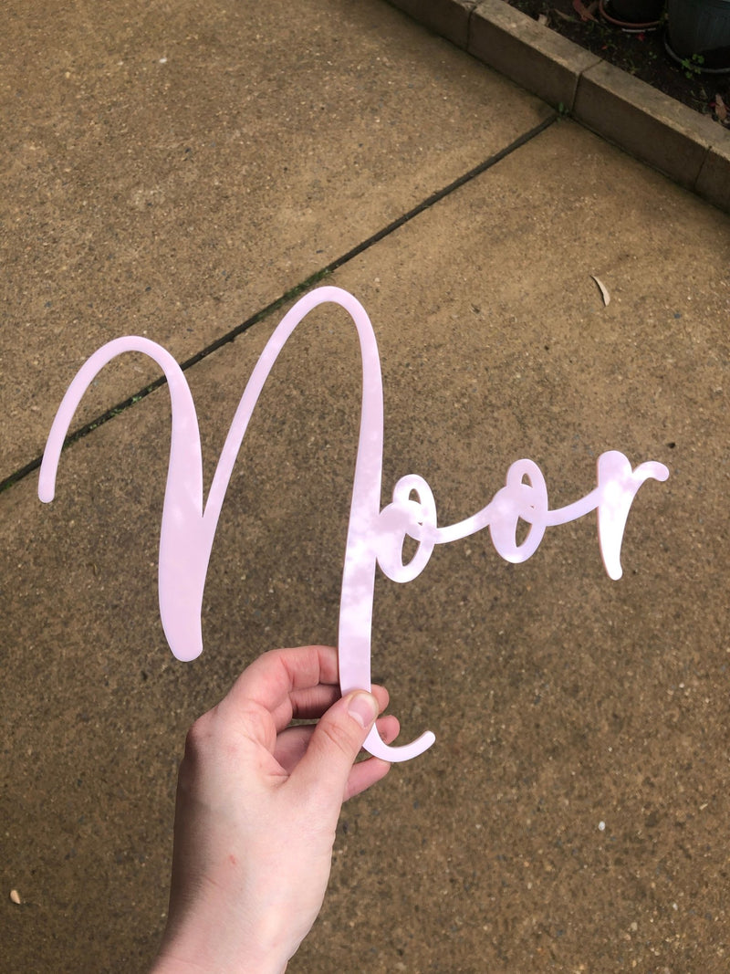 Mirror Acrylic Names + Words - Luxe Decor by Lisa