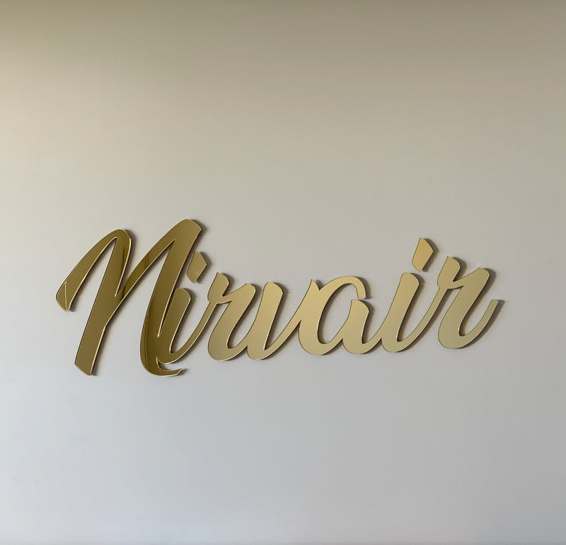 Mirror Acrylic Names + Words - Luxe Decor by Lisa