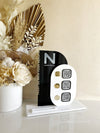 Modern 3 QR Sign Style 2 + Card Holder - Luxe Decor by Lisa