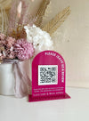 Printed Arch Review Sign - Luxe Decor by Lisa