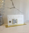 QR Code Sign - Horizontal Version - Luxe Decor by Lisa