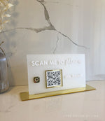 QR Code Sign - Horizontal Version - Luxe Decor by Lisa