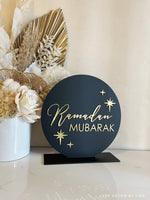 Ramadan + Eid 3D Double Sided Round Sign Freestanding Style 1 - Luxe Decor by Lisa