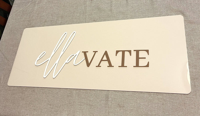 Rectangle Business Logo Signage - Luxe Decor by Lisa
