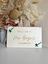 Rectangle Plywood Teachers Classroom Sign - Luxe Decor by Lisa