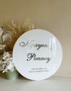 Round Wedding Signage Style 1 - Luxe Decor by Lisa