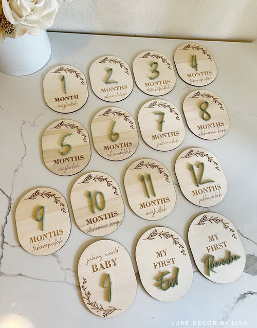 Set of 15 3D Milestone Set - Luxe Decor by Lisa