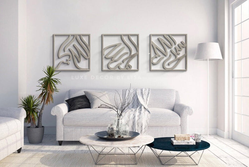Set of 3 Thikr Set Style 2 - Luxe Decor by Lisa
