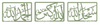Set of 3 Thikr Set Style 4 with English meanings - Luxe Decor by Lisa