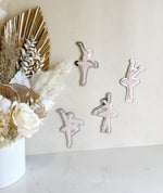 Set of 4 Ballerinas 3D - Luxe Decor by Lisa