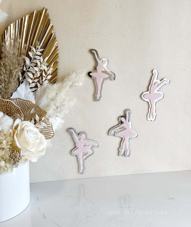 Set of 4 Ballerinas 3D - Luxe Decor by Lisa