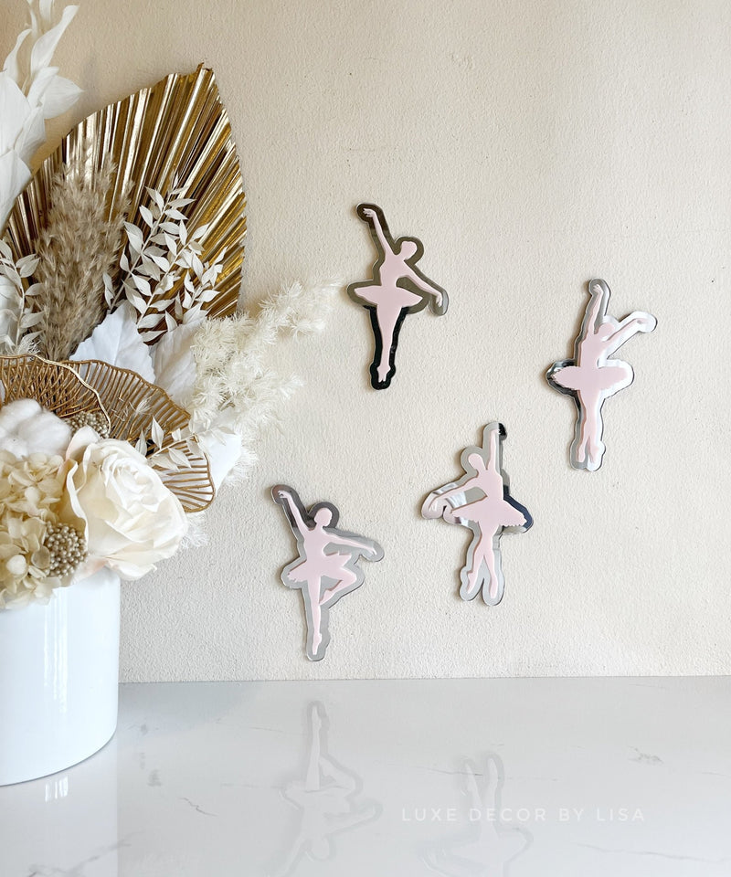 Set of 4 Ballerinas 3D - Luxe Decor by Lisa